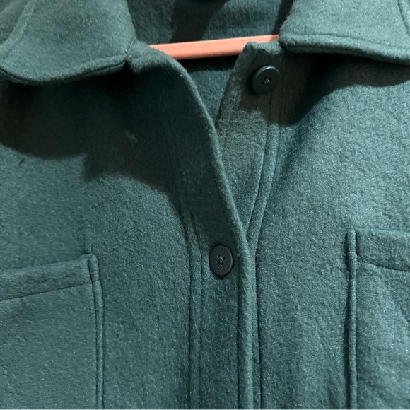 New Liz Claiborne Green Button Up Fleece Shacket Shirt Size 2T - Picture 7 of 11